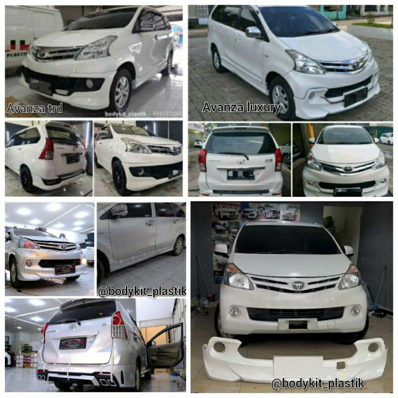 Jual Bodykit Avanza Luxury 2012 2013 2014 2015 Plastik Abs Free Ongkir