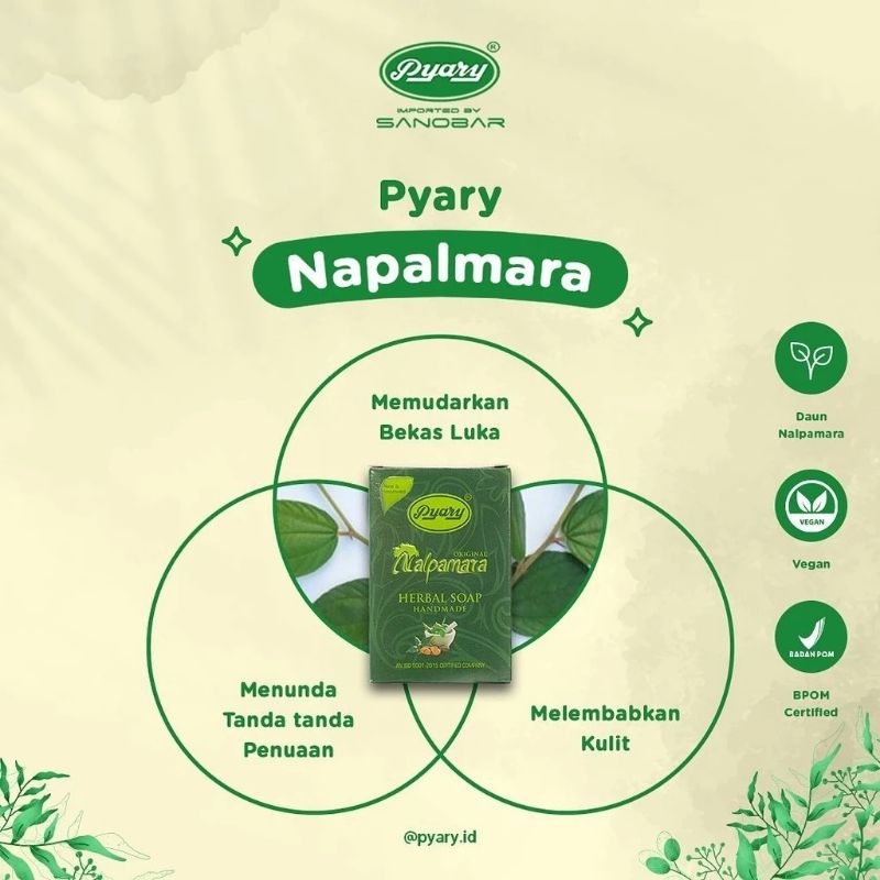 Jual Sabun Pyary Nalpamara Herbal Soap Shopee Indonesia