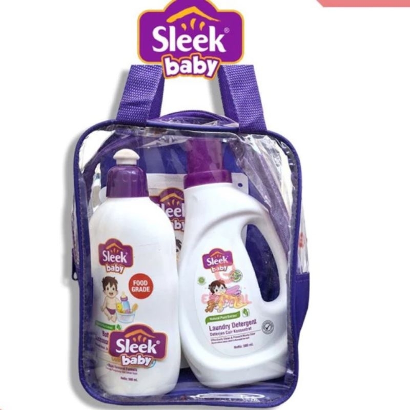 Jual Sleek Baby Bottle Nipple Cleanser Laundy Cleanser Paket Hemat