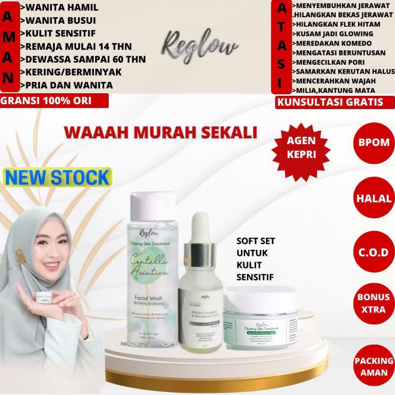 Jual Reglow Paket Facial Wash Serum Cream 100 Original Shopee