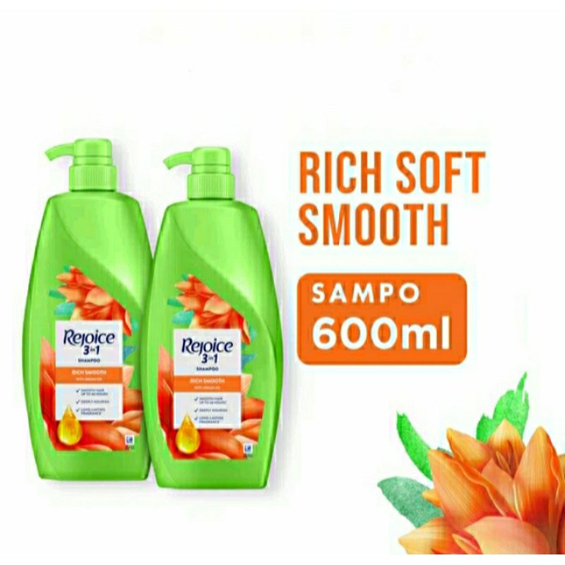 Jual Rejoice Rich Soft Smooth Shampoo Halus Lembut Ml Pcs Jumbo