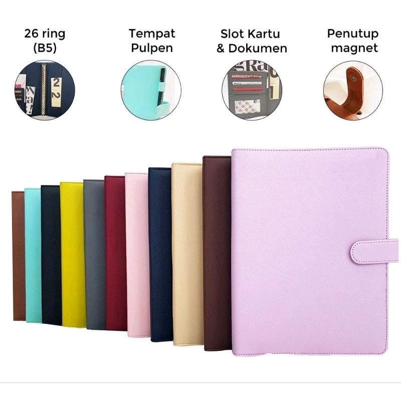 Jual Binder Polos Eksklusif B Ring Agenda B Polos Ring Binder