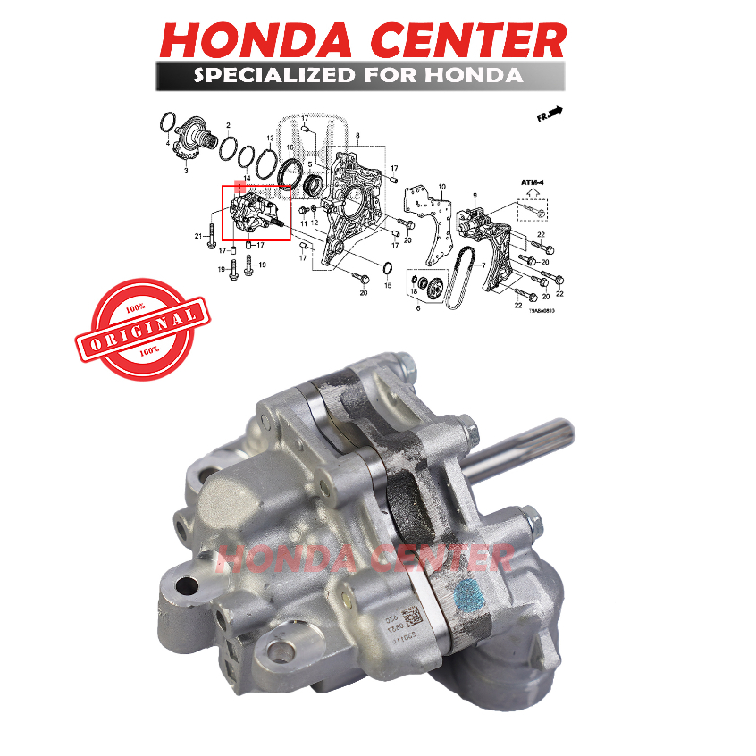 Jual Pompa Oli Oil Pump Cvt Matik Honda Brio Brv Hrv Civic Mobilio Jazz