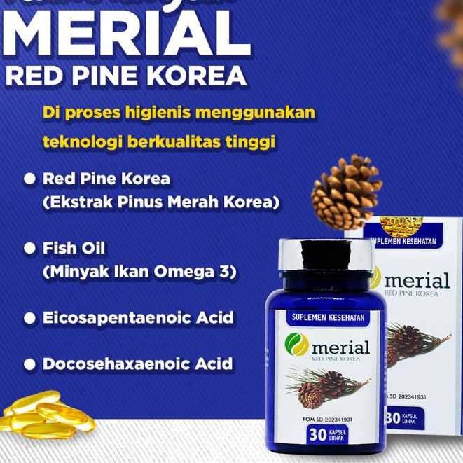 Jual MERIAL RED PINE Korea Pinus Merah Atasi Hipertensi Turunkan