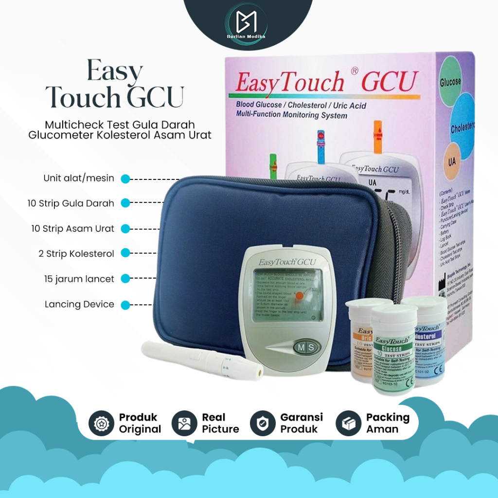 Jual Alat Cek Easy Touch Gcu In Multicheck Test Gula Darah