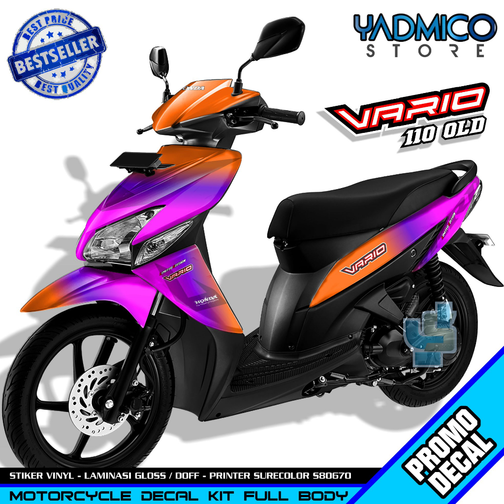 Jual Decal Vario Karbu Full Body Stiker Vario Karbu Full Body