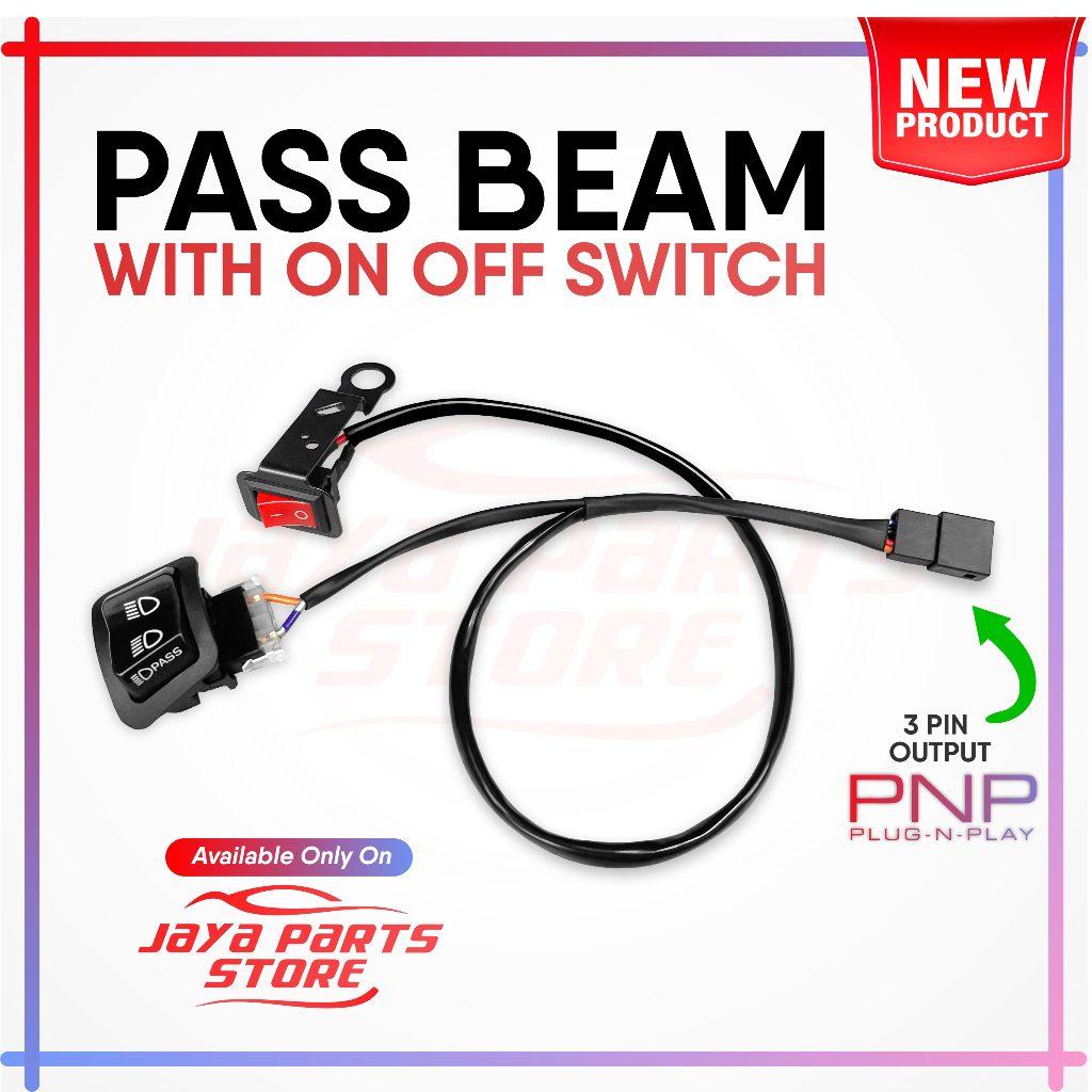 Jual Dim Cepat Anti Pegel Saklar Pass Beam Honda 3 MODE With On Off