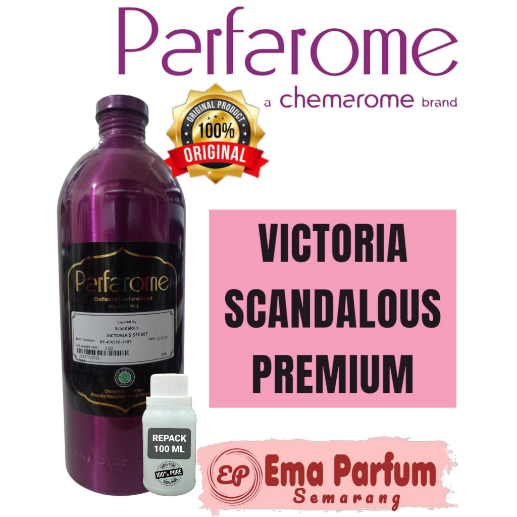 Jual 100 GR SCANDALOUS BY PARFAROME PREMIUM BIBIT PARFUM MURNI REPACK