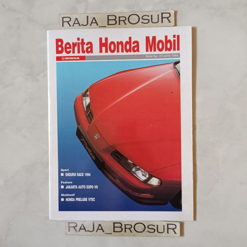 Jual Majalah Buku Bhm Berita Honda Mobil No Juni Edisi Poster