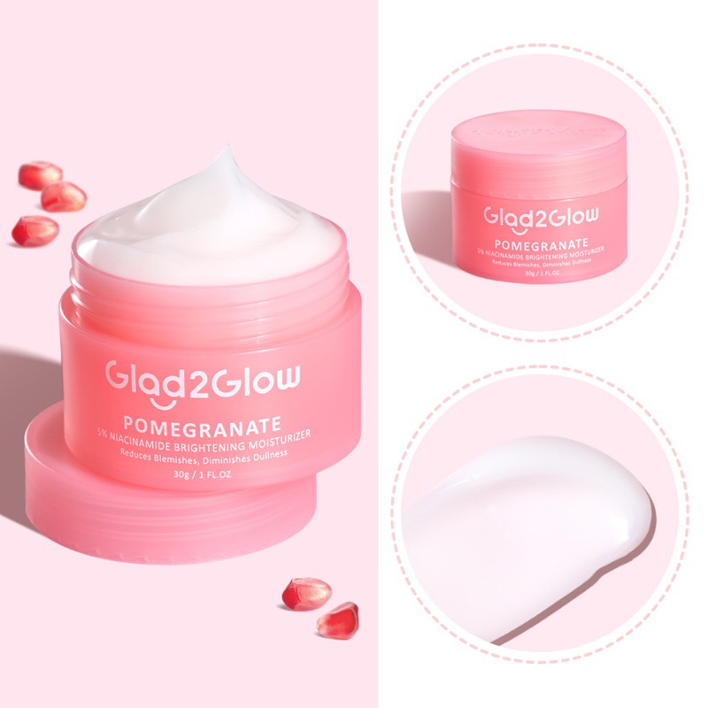 Jual Glad Glow Pomegranate Niacinamide Brightening Moisturizer