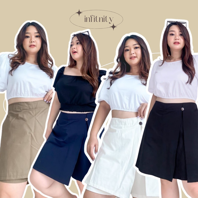 Jual PAKAIAN BAWAHAN ROK CELANA MINI SKIRT SKORT PENDEK UKURAN BESAR