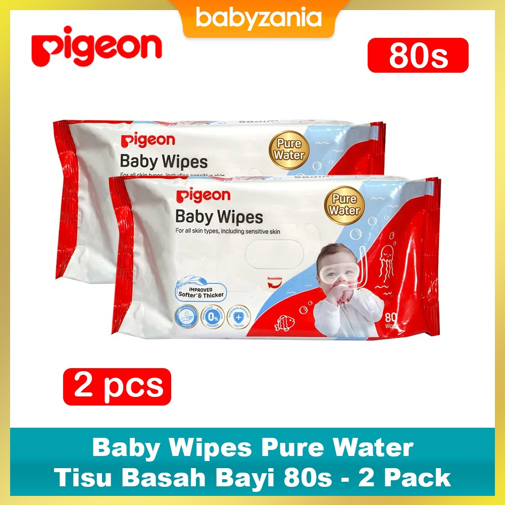 Jual Pigeon Baby Wipes Pure Water Tisu Basah Bayi Sheet Pack