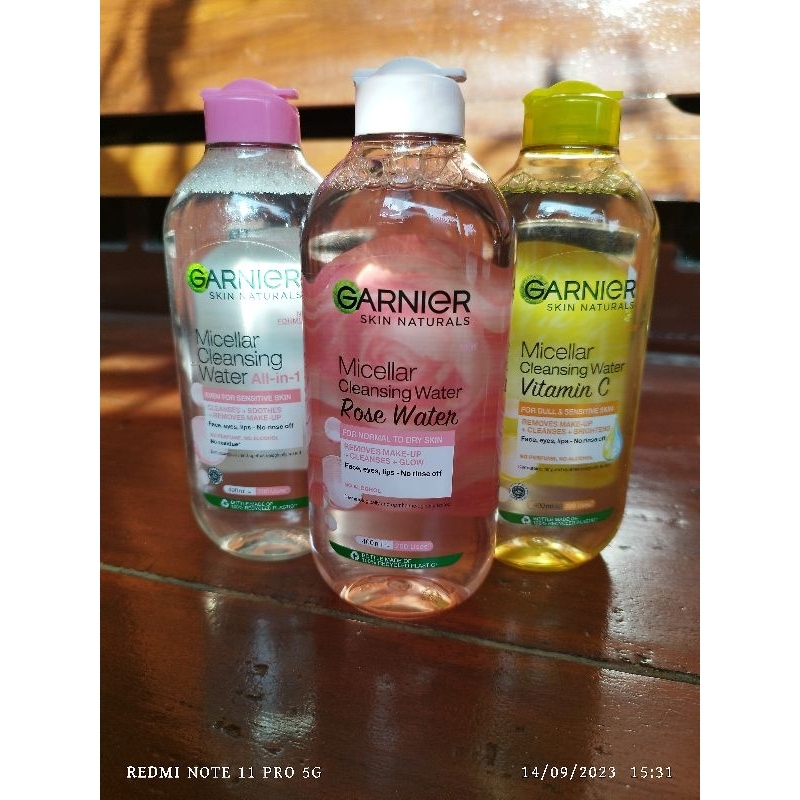 Jual Garnier Micellar Cleansing Water Pink Rose Water Cleanse Glow