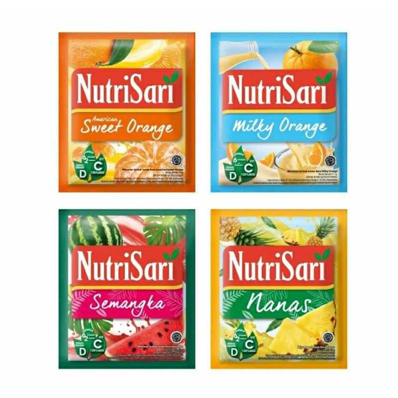 Jual Nutrisari All Varian Isi Sachet Shopee Indonesia