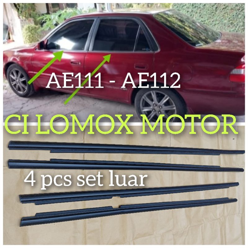 Jual Set Pelipit Kaca Luar Lis Kaca Pintu Luar Toyota Al New Corola