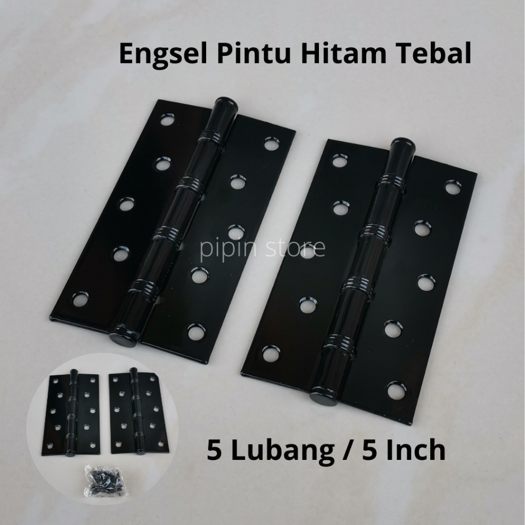 Jual Engsel Pintu Rumah 5 Inch Hitam Tebal Stainless Engsel Pintu Kayu