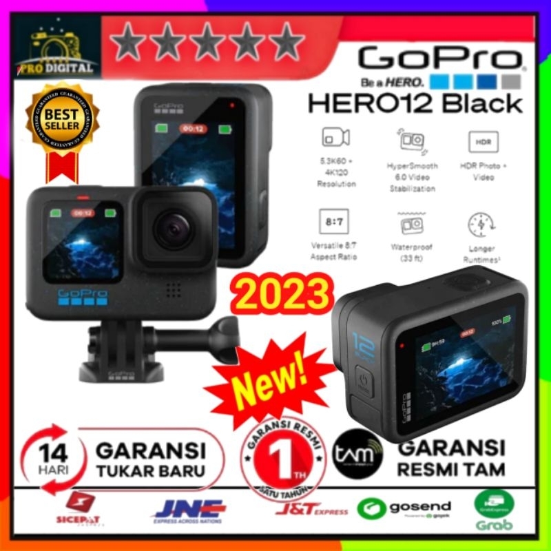 Jual GoPro HERO 12 Black Camera Go Pro Hero12 HyperSmooth 6 0 Video 5