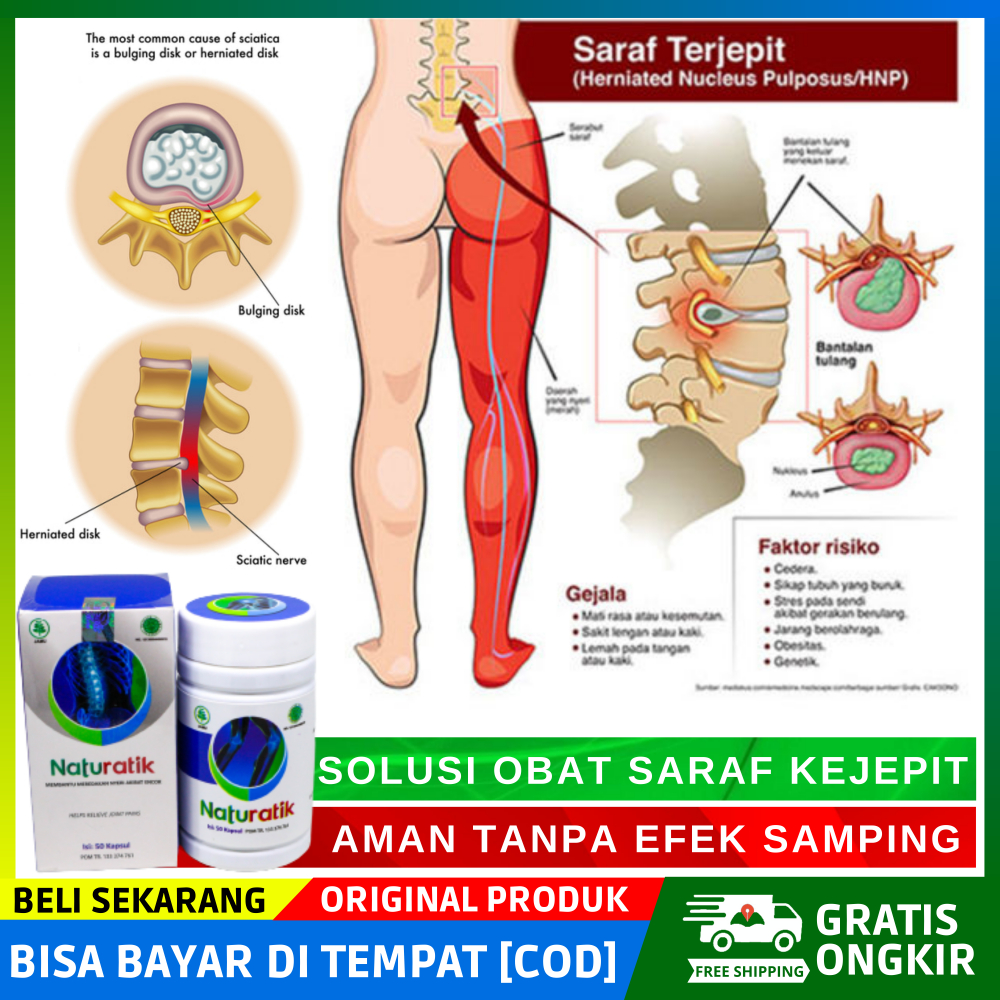 Jual Obat Saraf Kejepit Paling Ampuh Sakit Pinggang Encok Pegal Linu