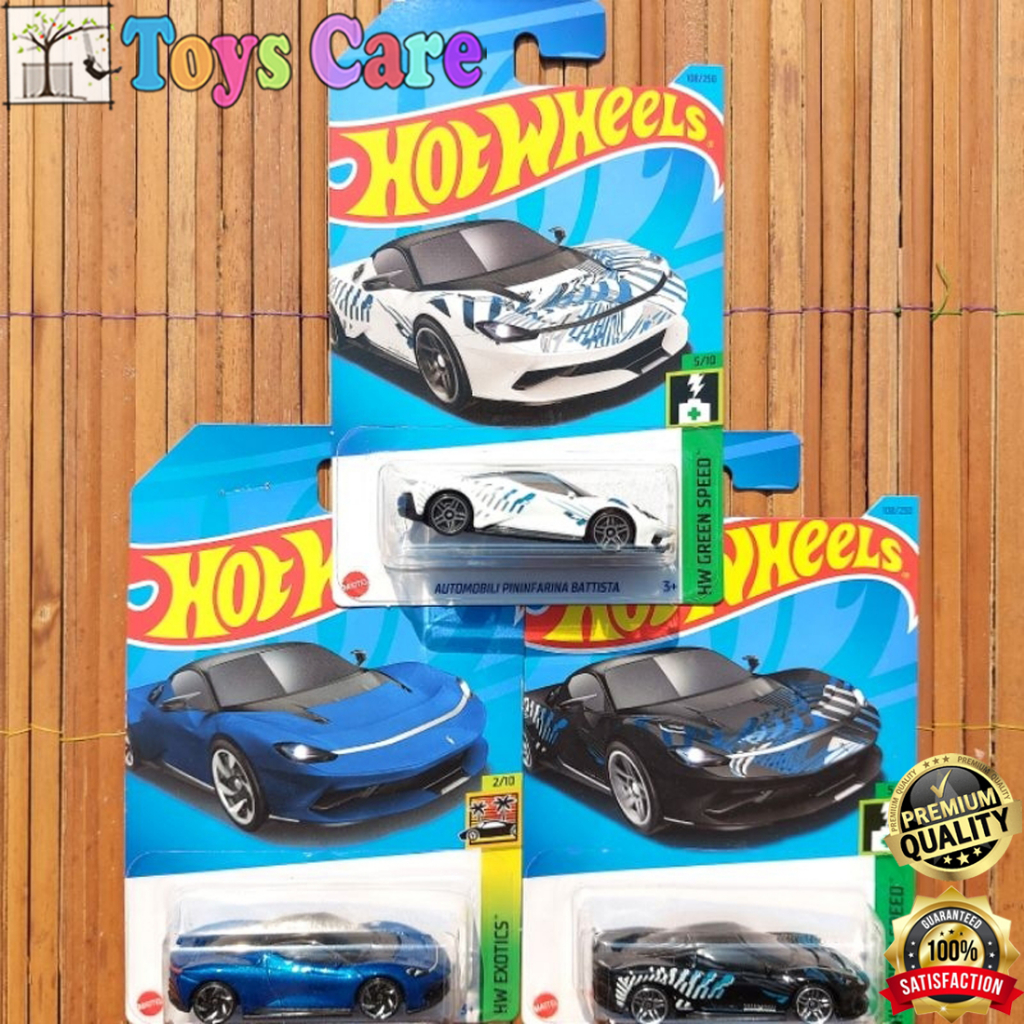 Jual Hotwheels Automobili Pininfarina Battista Kuning Biru