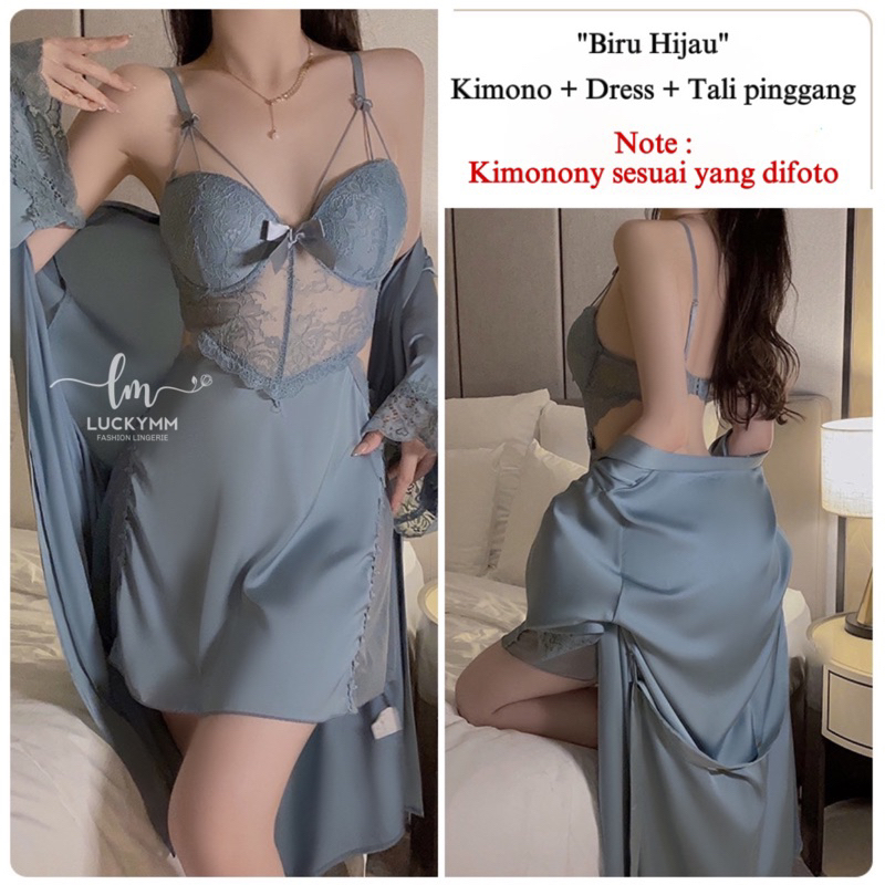 Jual Sexy Lingerie Satin Baju Tidur Sexy Wanita Lingerie Cup Bra Baju