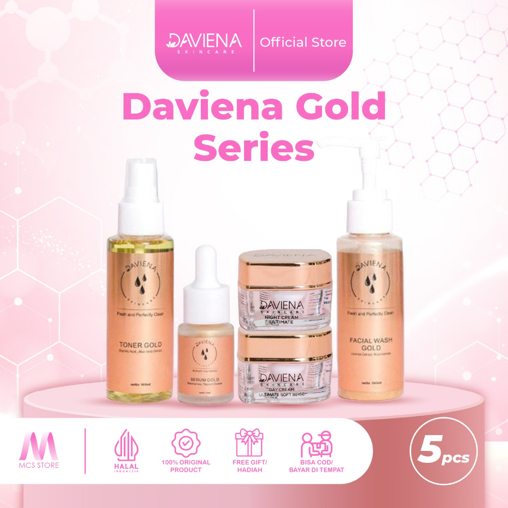 Jual Mcs Store Paket Skincare Daviena Gold Series Shopee Indonesia