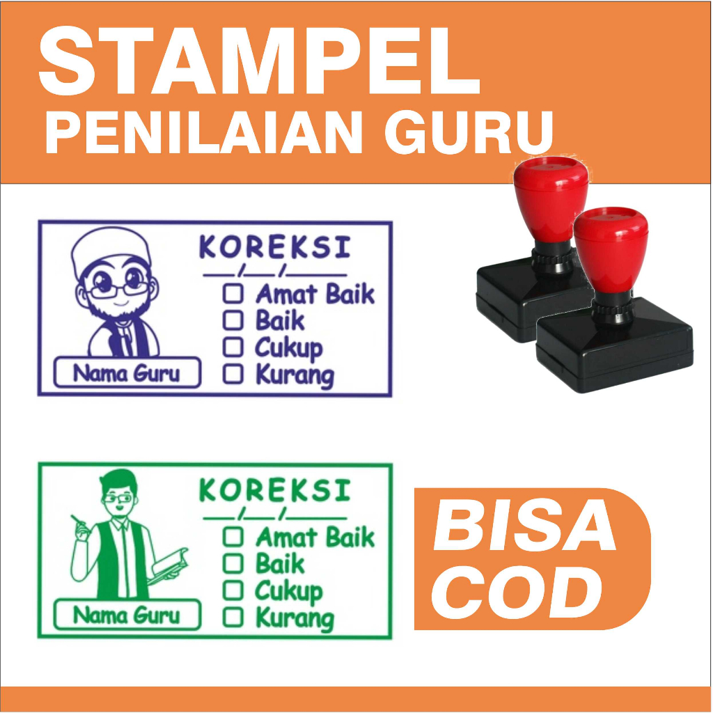 Jual Stempel Nilai Guru Penilaian Koreksi Checked Reward Bisa