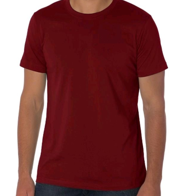 Jual Kaos Polos Berkualitas Kaos Polos Merah Maroon Cotton Combed S