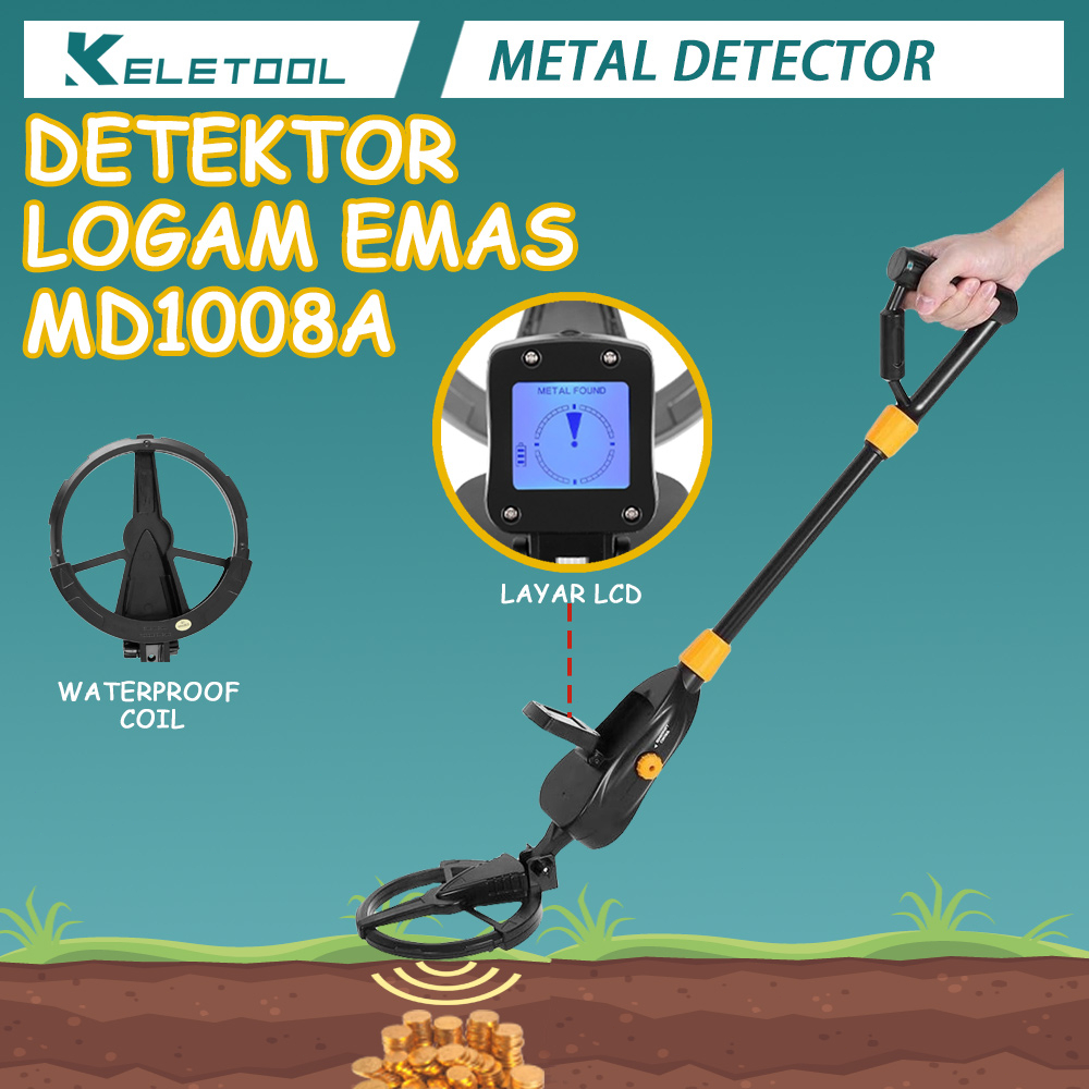 Jual Keletool MD1008A Pendeteksi Logam Dan Emas Metal Gold Detector