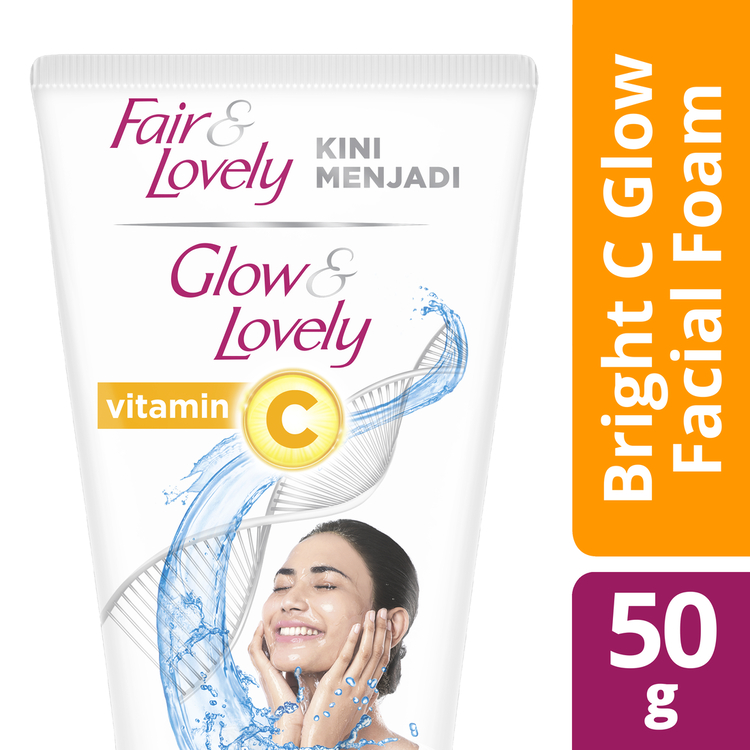 Jual Glow Lovely Bright C Glow Facial Foam 50g Shopee Indonesia