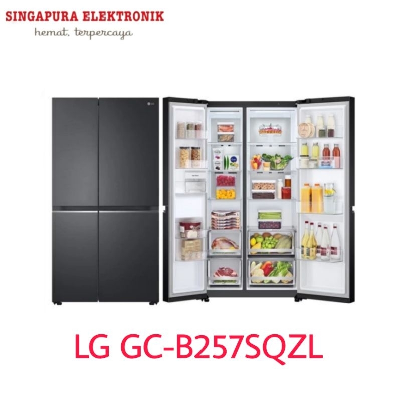 Jual LG Kulkas Side By Side GC B257SQZL Shopee Indonesia