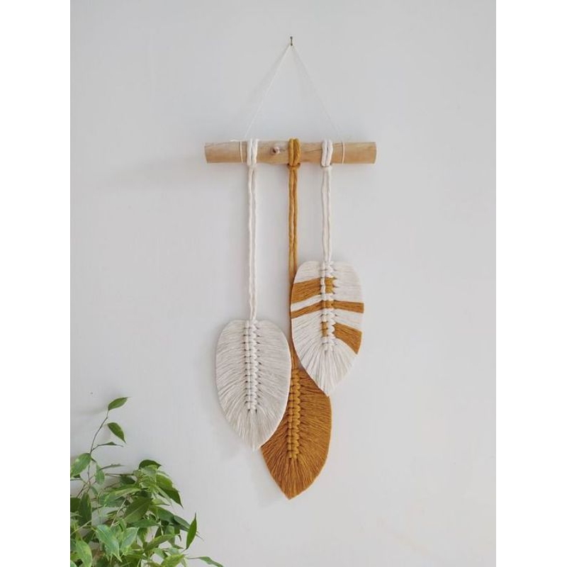 Jual Macrame Wall Hanging Hiasan Dinding Macrame Daun Shopee Indonesia