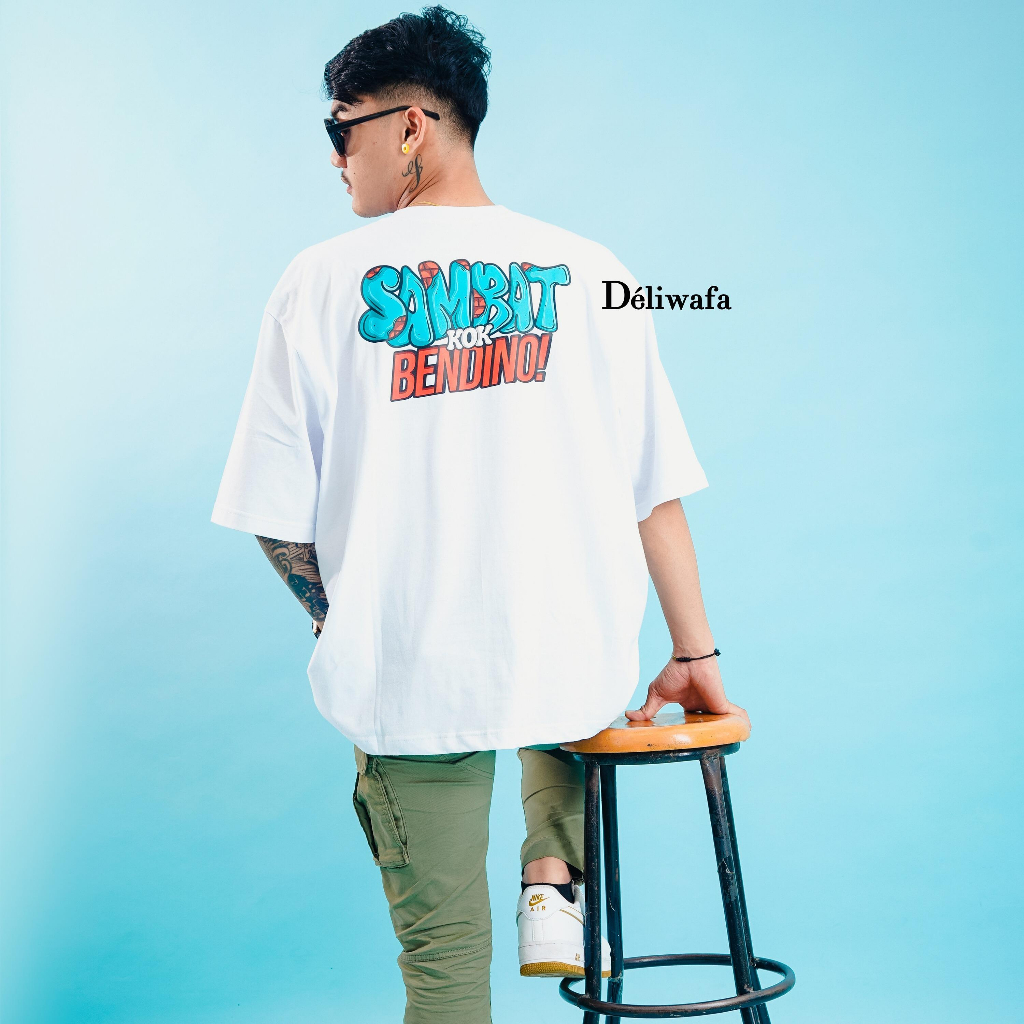 Jual Deliwafa Sambat Kok Bendino T Shirt Oversize Kaos Lengan