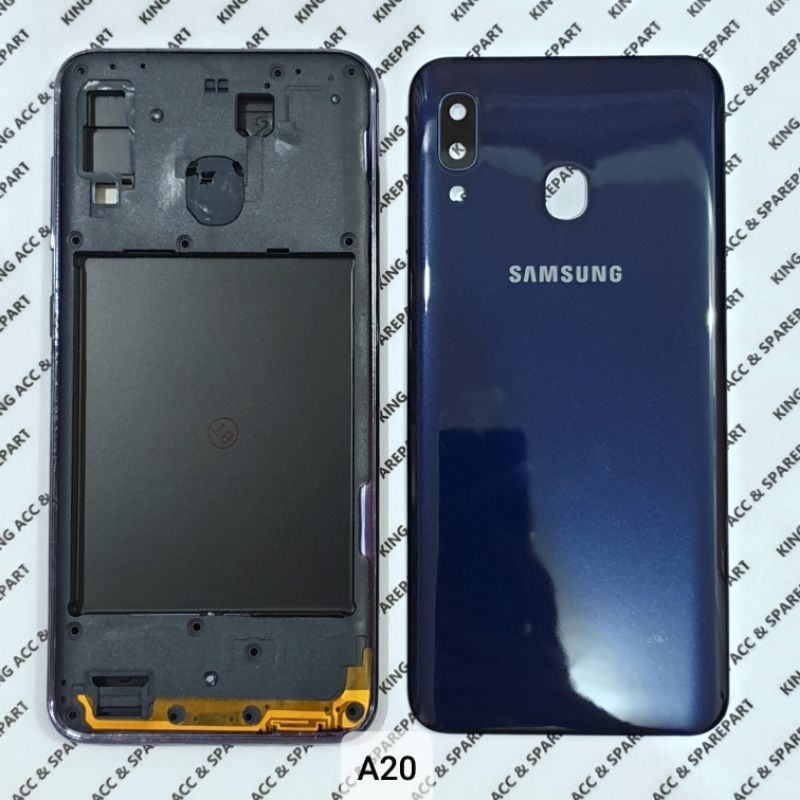 Jual CASING HOUSING FULLSET SAMSUNG GALAXY A20 A205 ORIGINAL Shopee