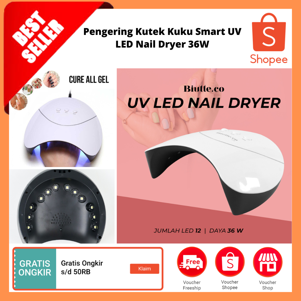 Jual Pengering Kutek Kuku Smart UV LED Nail Dryer 36W Lampu Pengering