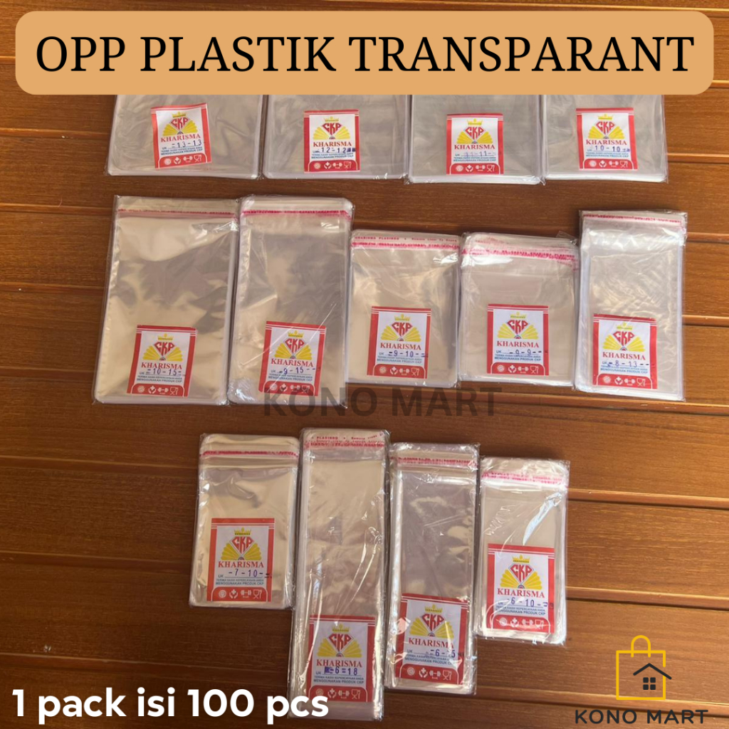 Jual PLASTIK OPP TRANSPARANT KHARISMA PLASTIK OPP SEAL LEM UNTUK ROTI