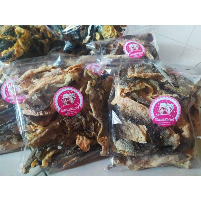 Jual Kerupuk Kulit Ikan Salmon Rumahputrasnack Krupuk Ikan Kerupuk