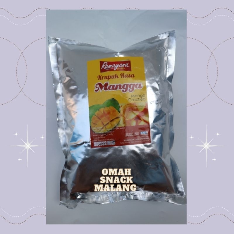 Jual SNACK KERUPUK KRUPUK BUAH MANGGA RAMAYANA 100 GRAM CAMILAN