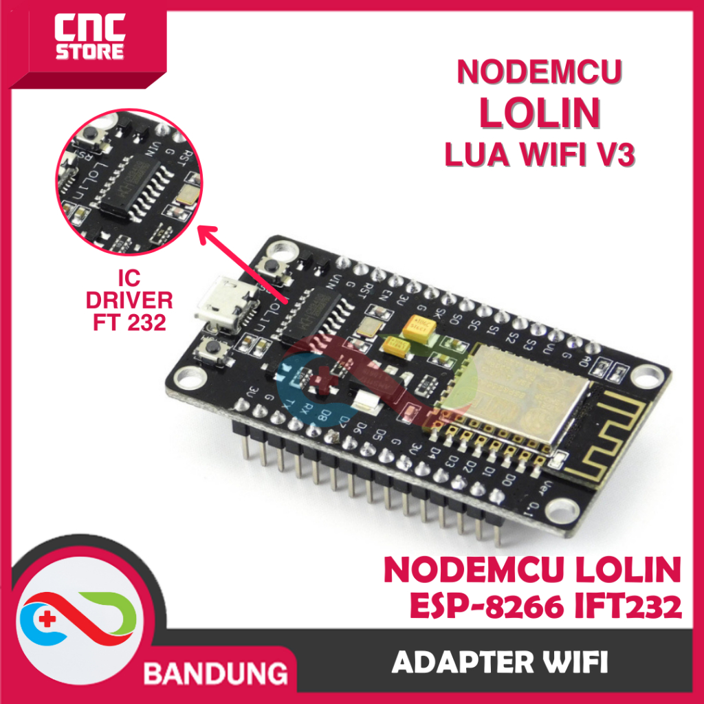 Jual Nodemcu Lolin Lua Wifi V Mb Mbits Ft Flash Esp Esp