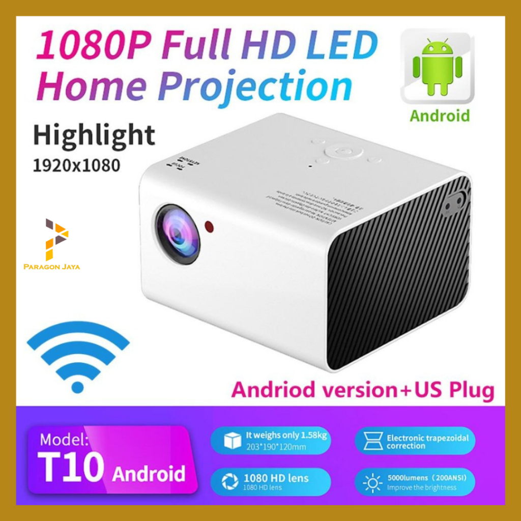 Jual PROYECTOR PROJECTOR UNIC T10 ANDROID 3600 Lumens FULL HD 1080P