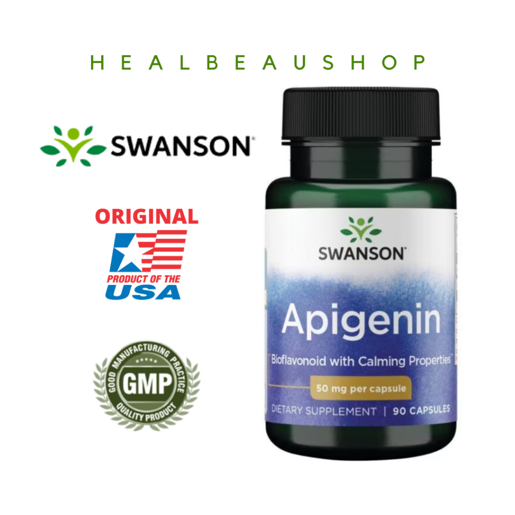 Jual Swanson Apigenin 50mg 90 Caps Suplemen Prostat Original US