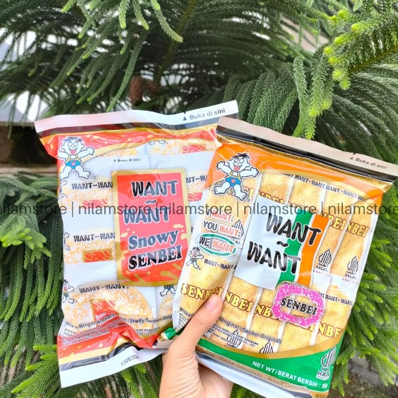 Jual Want Want Rice Crackers Asin Manis Shopee Indonesia