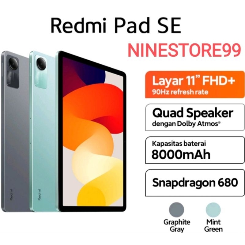 Jual Redmi Pad Se Ram Gb Wifi Only Garansi Resmi Shopee Indonesia