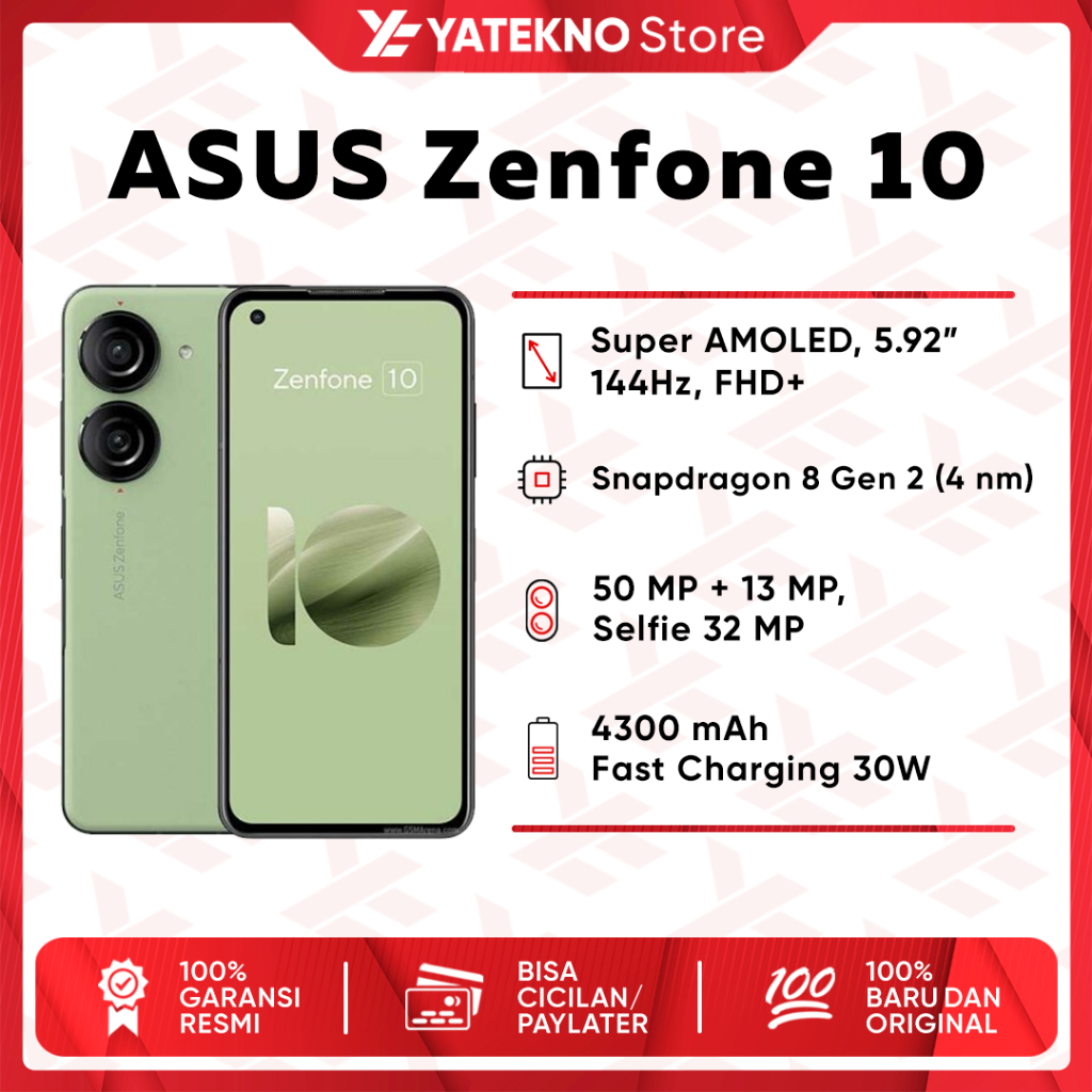 Jual ORIGINAL ASUS Zenfone 10 8 128GB 12 256GB GARANSI RESMI NEW