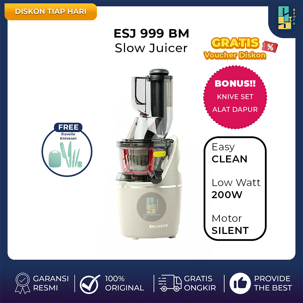 Jual Ecohome Slow Juicer Big Mouth ESJ 999BM Slow Juicer Ecohome ESJ