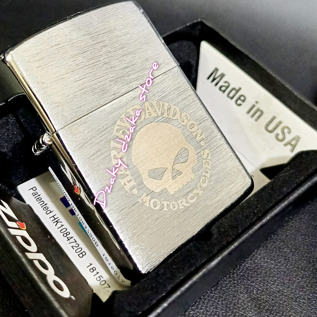 Jual Lighter Korek Api Zippo Cllassic Warna Silver Motif HD Biar Lebih