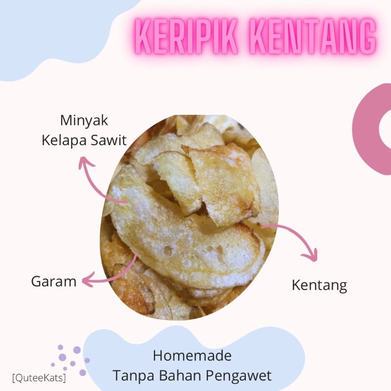 Jual Keripik Kentang Singkong Home Made Tanpa Bahan Pengawet Shopee