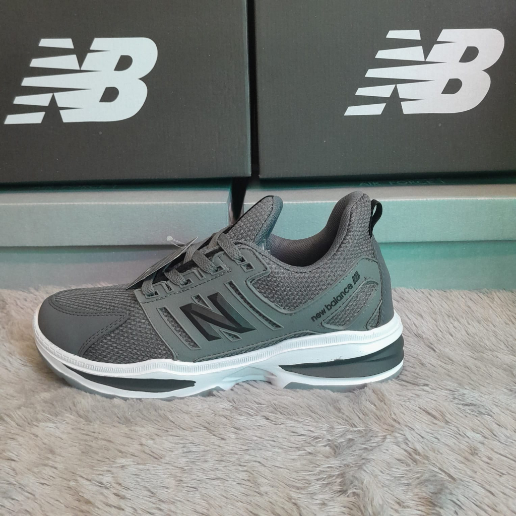 Jual Sneakers New Balance Original 100 Grey Black Sepatu Running