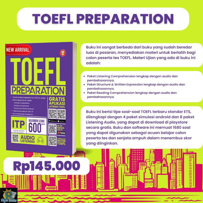 Jual Buku Toefl Preparation Shopee Indonesia