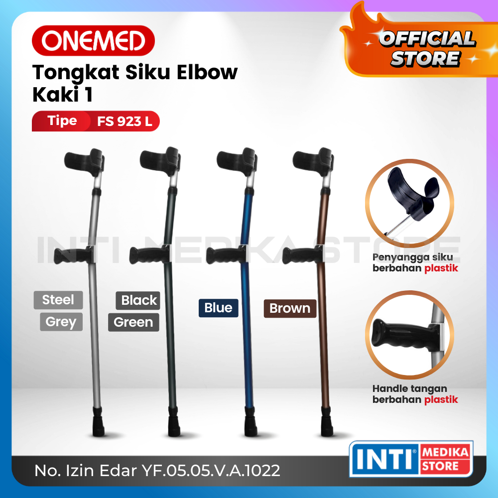 Jual ONEMED Alat Bantu Jalan Tongkat Siku ELBOW Kaki 1 FS 923L