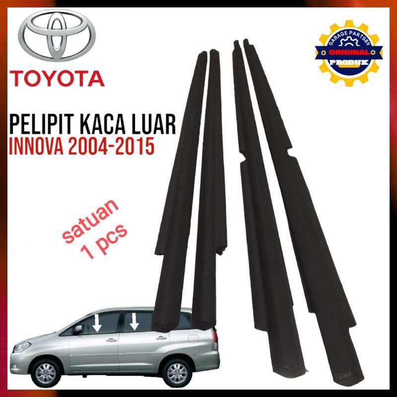 Jual Pcs Pelipit Kaca Pintu Lis Kaca Pintu Luar Innova Hitam Original